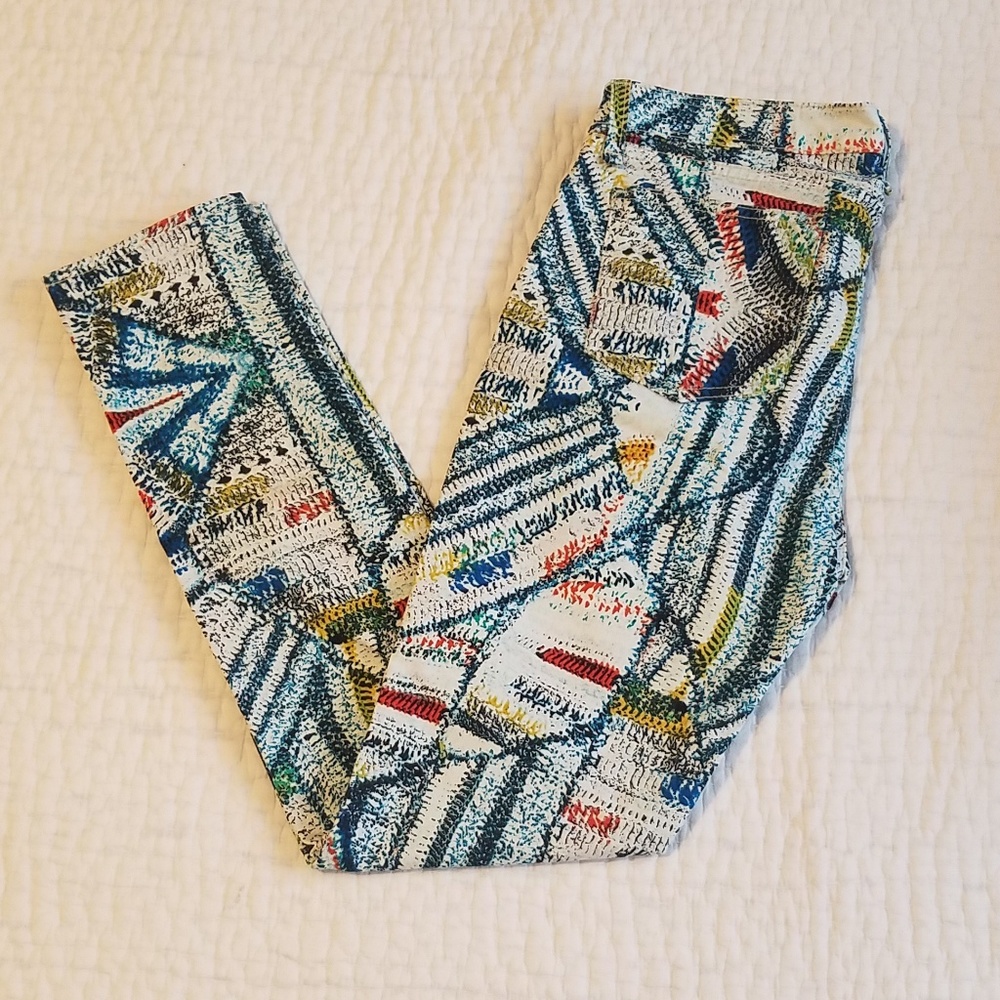 Rag and Bone patterned skinny pants